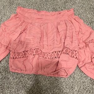 Cute pink crop top!!
